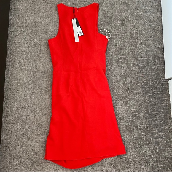 718 Halston heritage boy neck crepe dress - Picture 7 of 8